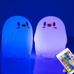 Led pingvin rgb daljinski upravljač usb noćno svjetlo za djecu Led pingvin rgb daljinski upravljač usb noćno svjetlo za djecu
