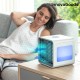 Mini prijenosni isparavajući klima uređaj s LED Freezy Cube InnovaGoods Mini prijenosni isparavajući klima uređaj s LED Freezy Cube InnovaGoods